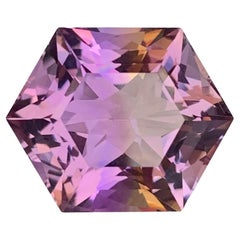 17.20 Carat Natural Loose Ametrine Hexagon Cut Gemstone