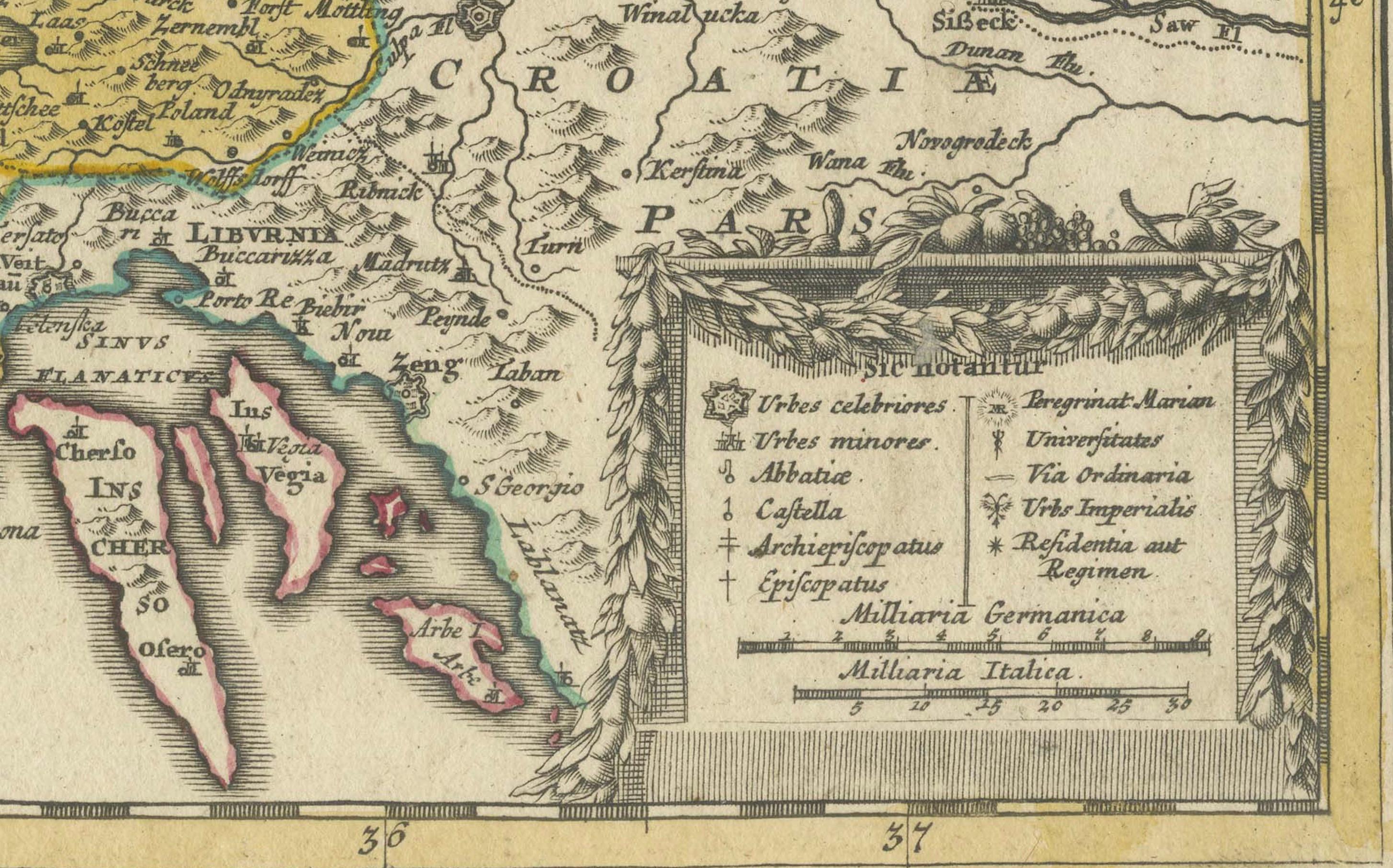 1720 Johann Baptist Homann Map of the Austrian Circle and Surrounding Regions In Good Condition For Sale In Langweer, NL
