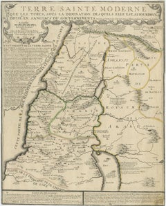 1720 Maps of the Holy Land: Ancient and Modern by De Fer and Danet