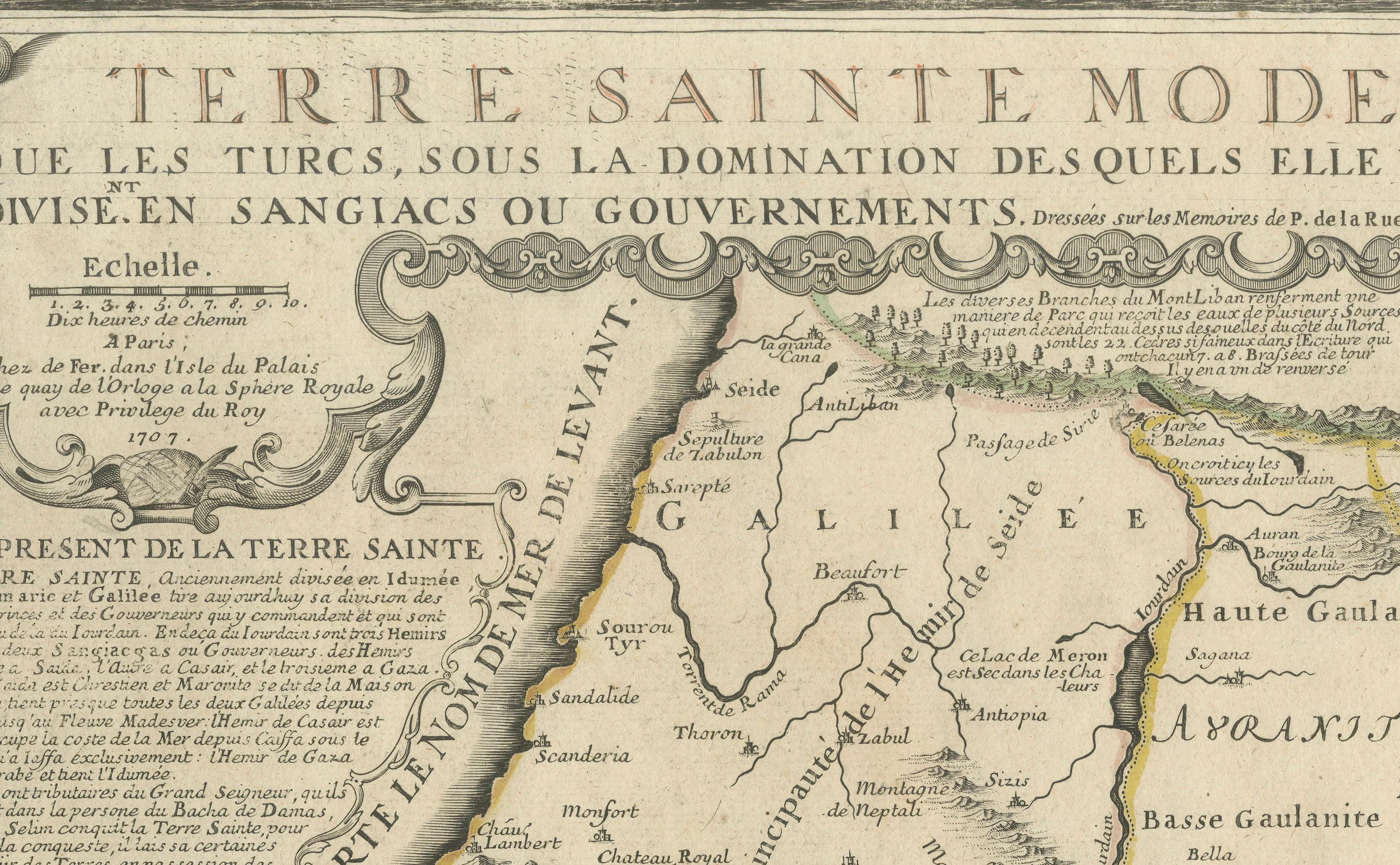 Papier 1720 Cartes de la Lande : Anciennes et modernes par De Fer et Danet en vente