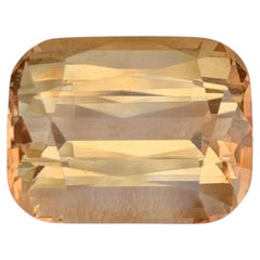 17.25 Carat Natural Loose Golden Topaz Stone Cushion Cut Pakistani Gemstone