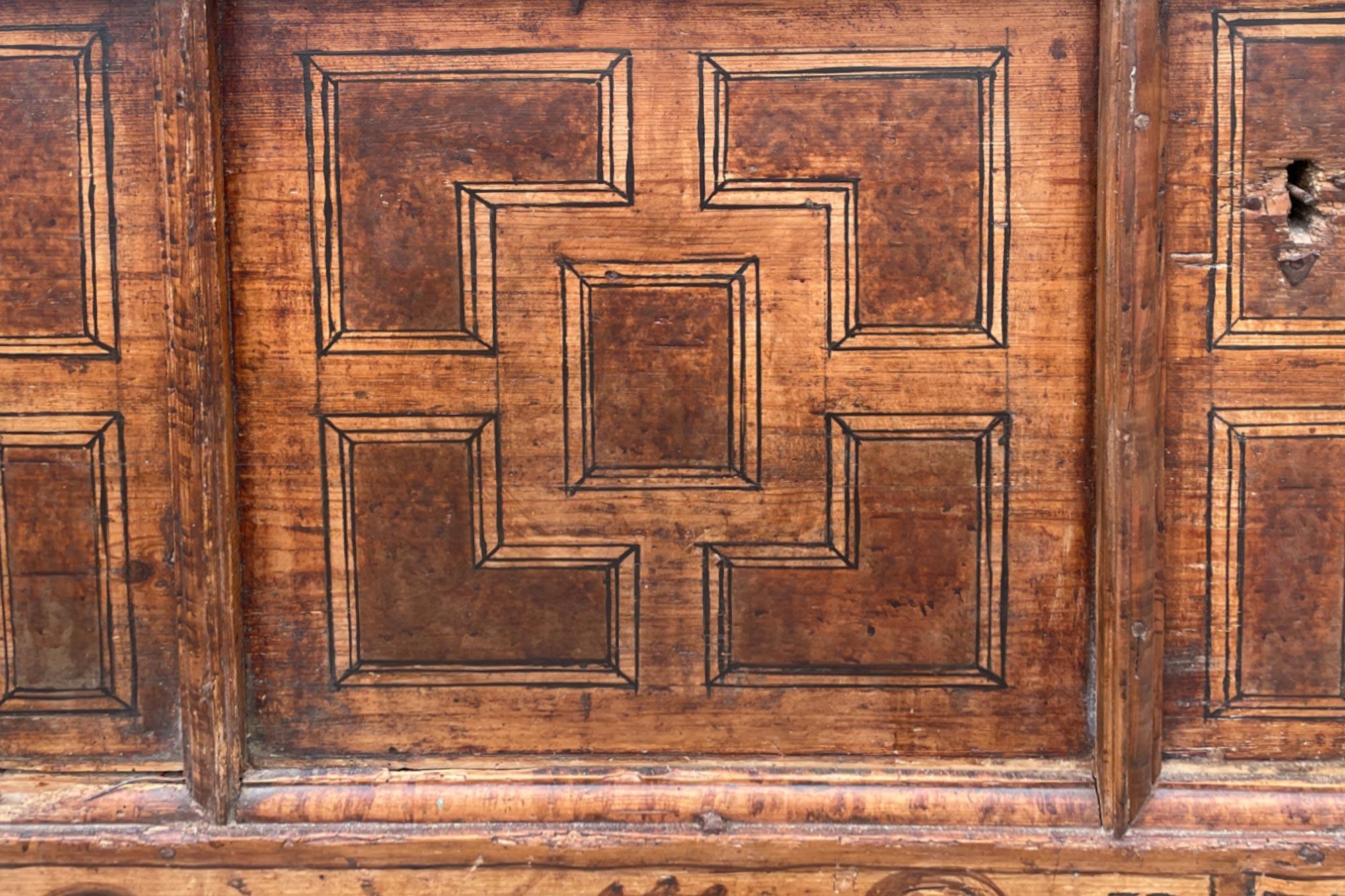 1726 Brown Painted Alpine Chest 3