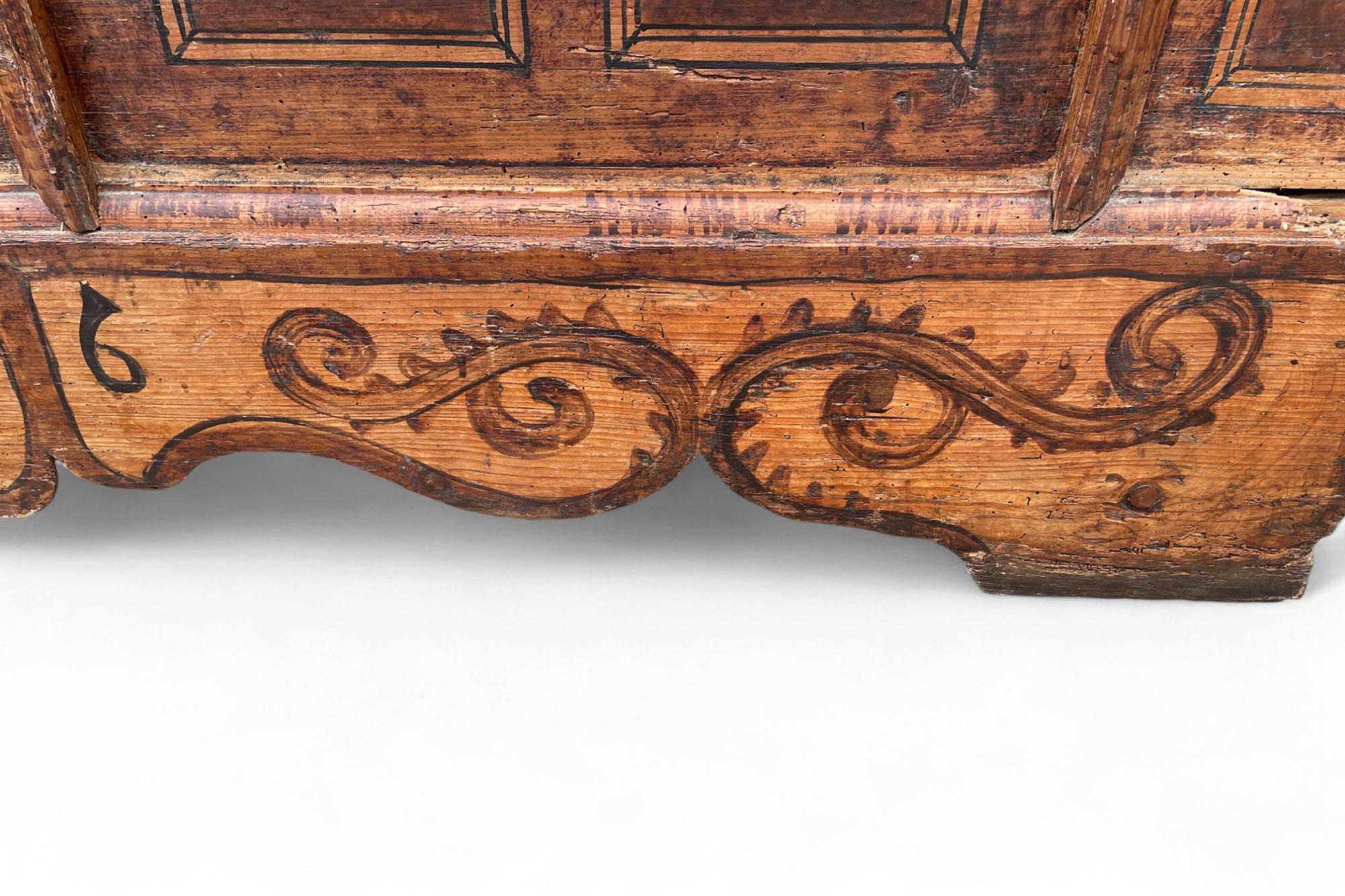 1726 Brown Painted Alpine Chest 4