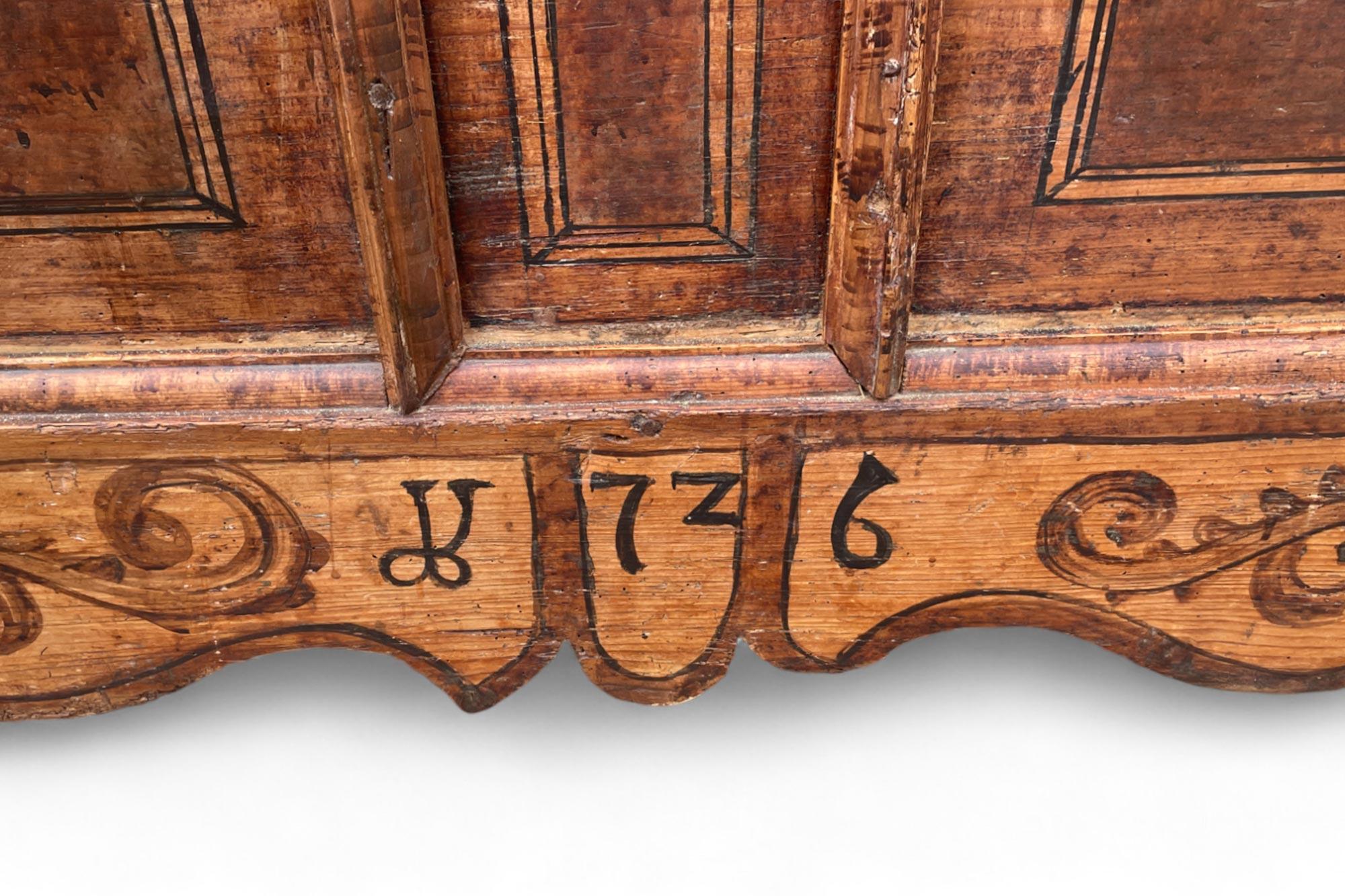 1726 Brown Painted Alpine Chest 5