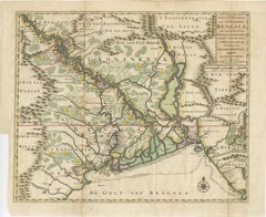 1726 Map of Bengal by Van der Aa after Valentijn – Dutch East Indies