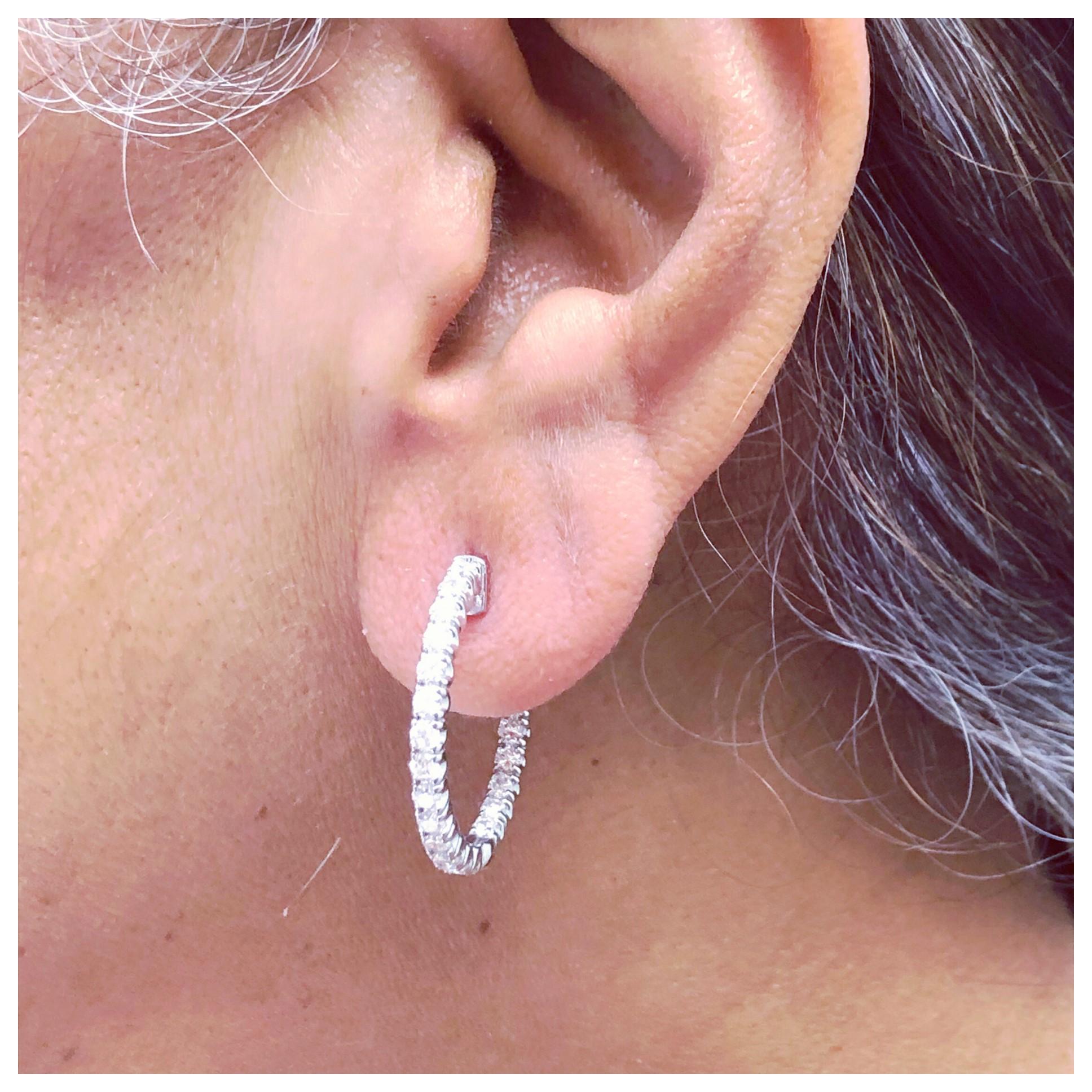 3 4 carat diamond earrings