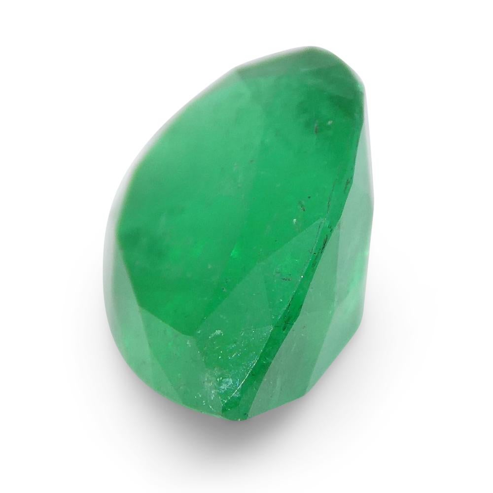 1.72ct Pear Green Emerald from Colombia For Sale 8