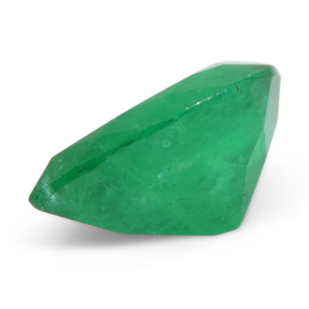 1.72ct Pear Green Emerald from Colombia For Sale 9