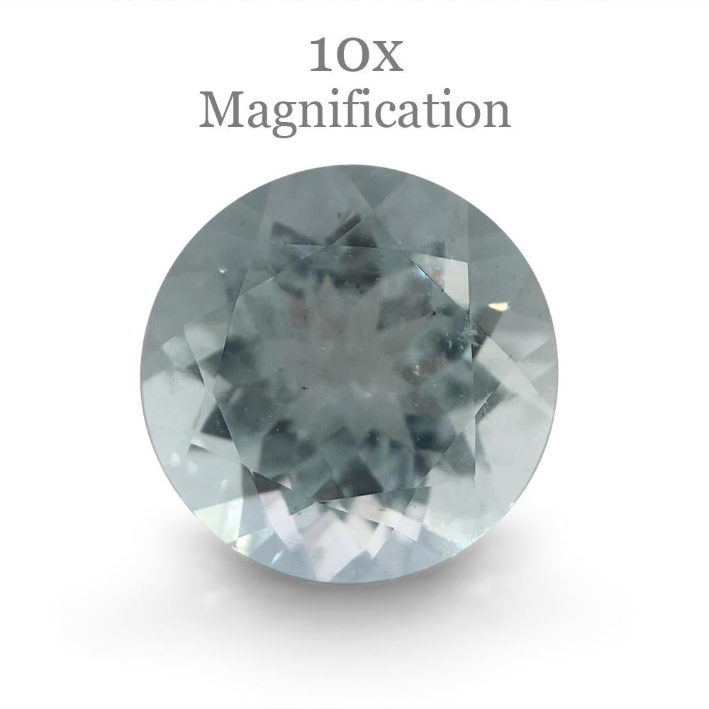 1.72ct Round Aquamarine For Sale 1