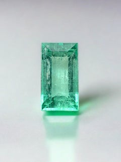 1,72ct Vivacious 9,4x5,2 kolumbianischen Smaragd Baguette Seltene 2ct Edelstein Mai Birthstone