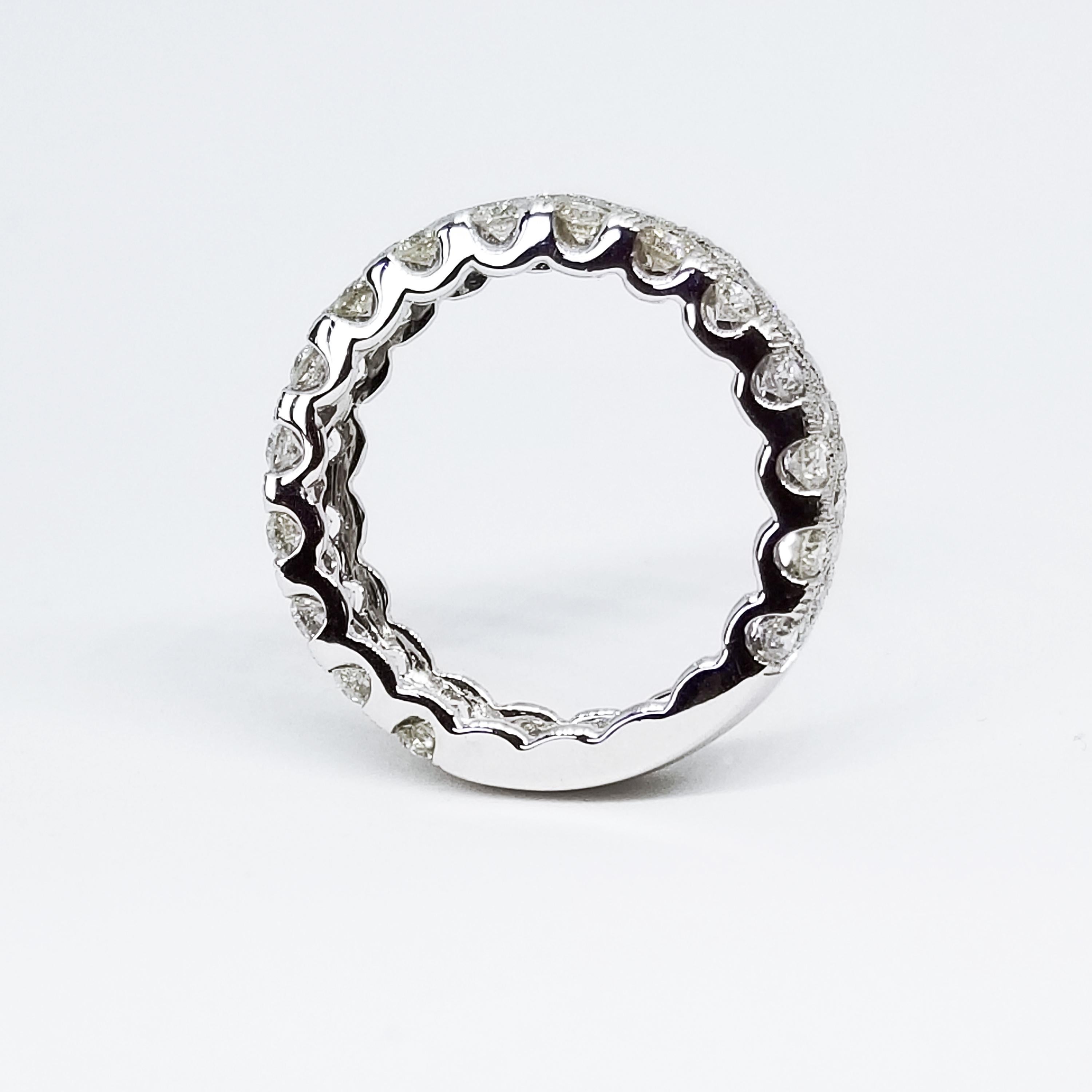 wide diamond anniversary bands