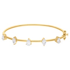 1.73 Carat SI/H Brilliante Bracelet en or jaune 14 Karat Fine Jewelry