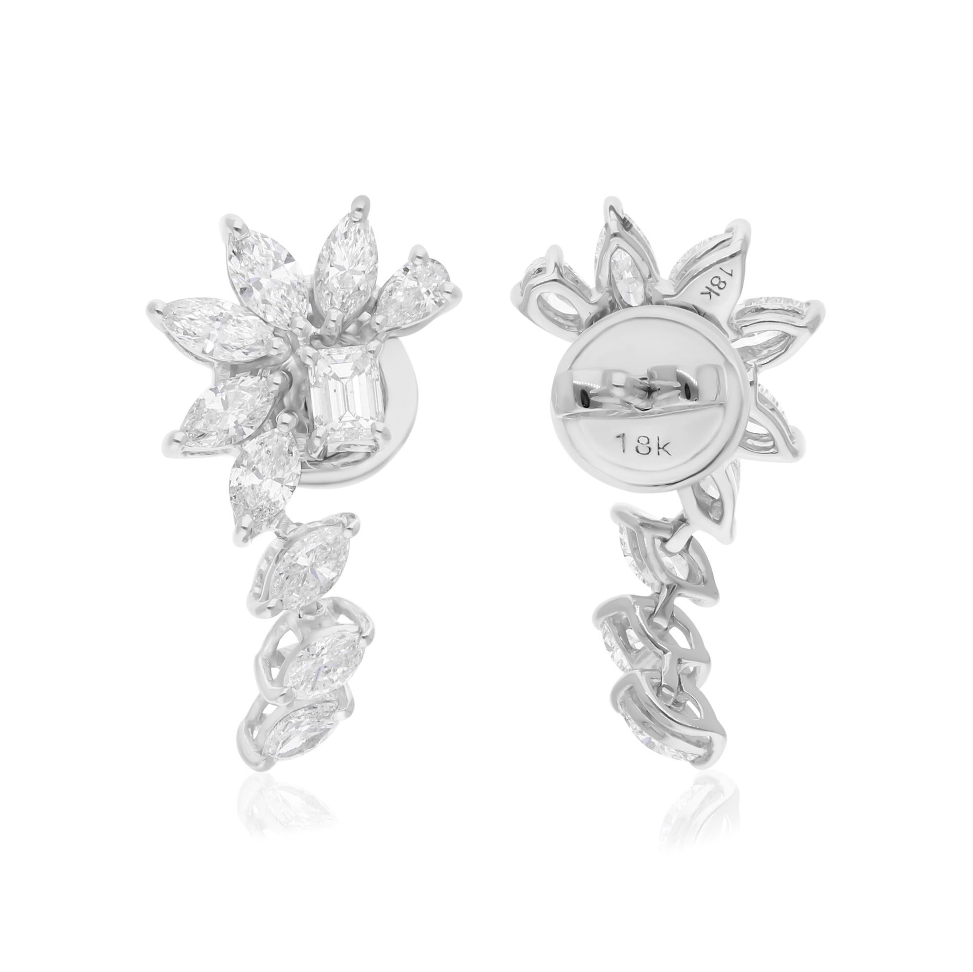 Cast from 18-karat gold, these exquisite earrings are handset with 1.73 carats of sparkling diamonds.

FOLLOW SPECTRUM JEWELS storefront to view the latest collection & exclusive pieces. Spectrum Jewels is proudly rated as a Top Seller on 1stdibs