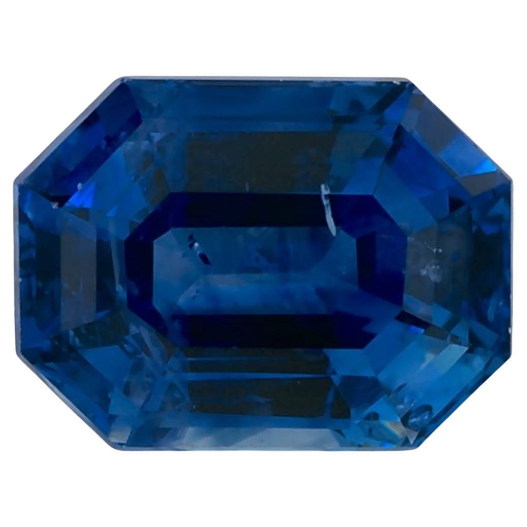1.73 carati di zaffiro blu ottagonale sfuso