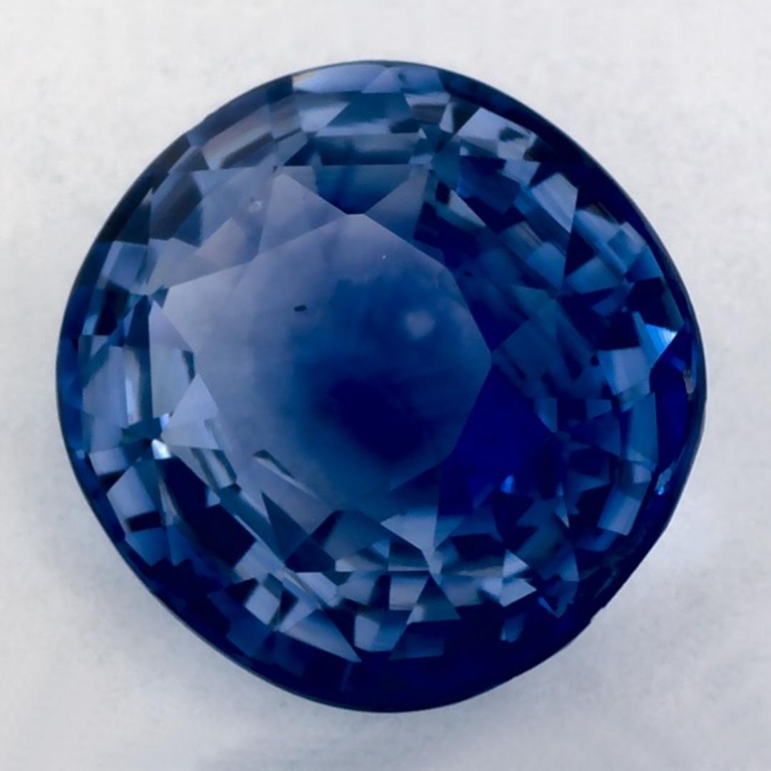 Taille ovale 1.73 Ct Blue Sapphire Oval Loose Gemstone (Saphir bleu ovale en vrac) en vente