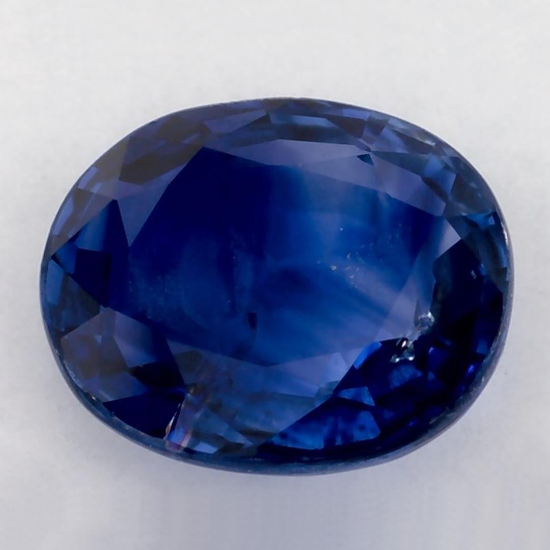 1.73 Ct Blue Sapphire Oval Loose Gemstone (pierre précieuse en vrac) Neuf - En vente à Fort Lee, NJ