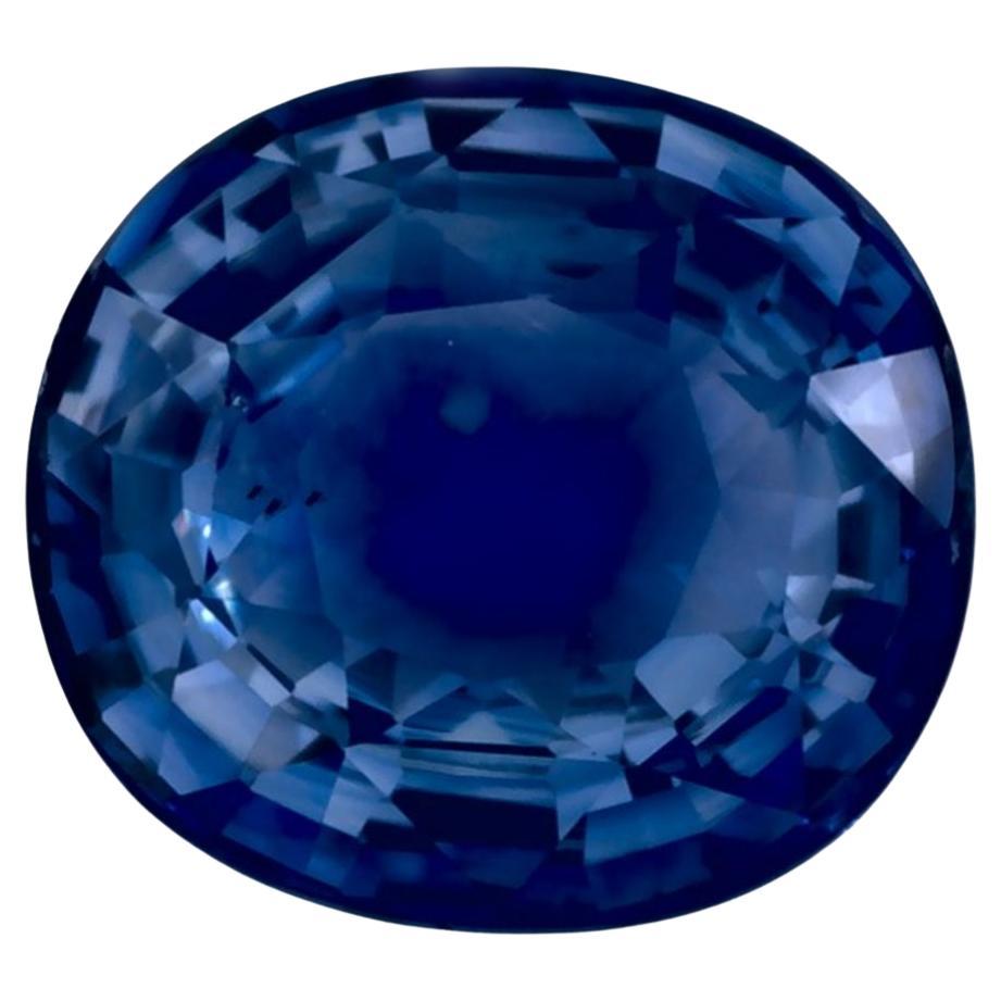 1.73 Ct Blue Sapphire Oval Loose Gemstone (Saphir bleu ovale en vrac) en vente