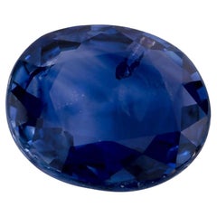 1.73 qt Zafiro Azul Oval Gema Suelta