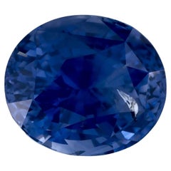 1.73 Ct Blue Sapphire Oval Loose Gemstone