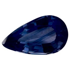 1.73 Ct Blue Sapphire Pear Loose Gemstone