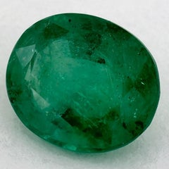1.73 Ct Emerald Oval Loose Gemstone (pierre précieuse en vrac)