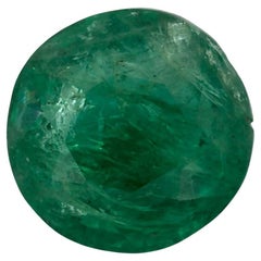 Gema suelta redonda esmeralda de 1.73 ct