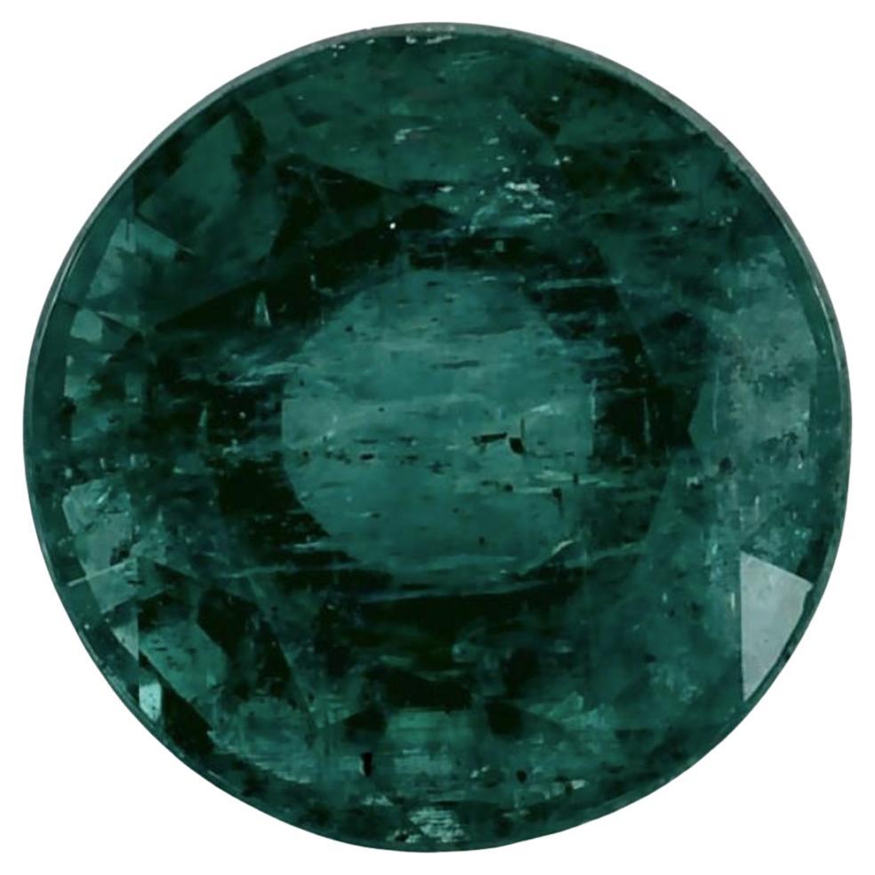 1.73 Ct Emerald Round Loose Gemstone (pierre précieuse en vrac)