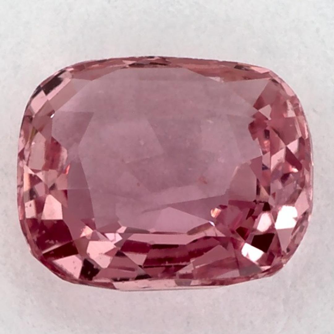 1.73 carati di zaffiro rosa a cuscino, gemma sciolta In condizioni Nuovo in vendita a Fort Lee, NJ