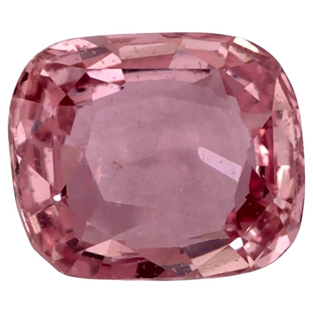 1.73 Karat Rosa Saphir Cushion Loser Edelstein
