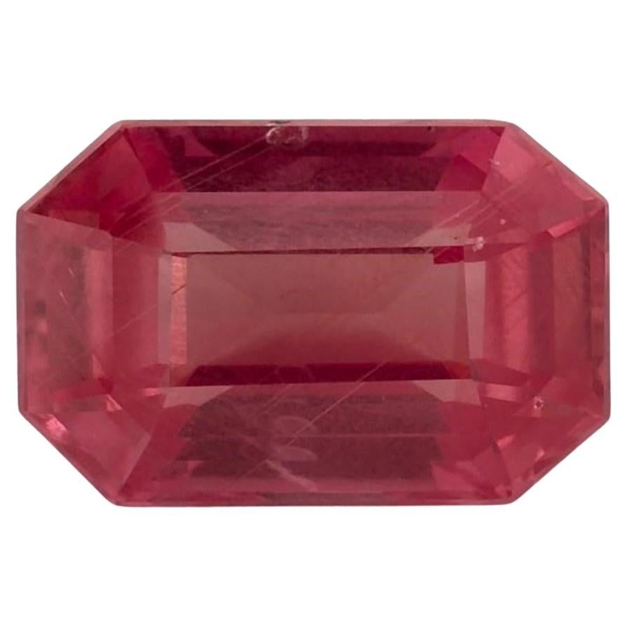 1.73 Ct Pink Sapphire Octagon Cut Loose Gemstone
