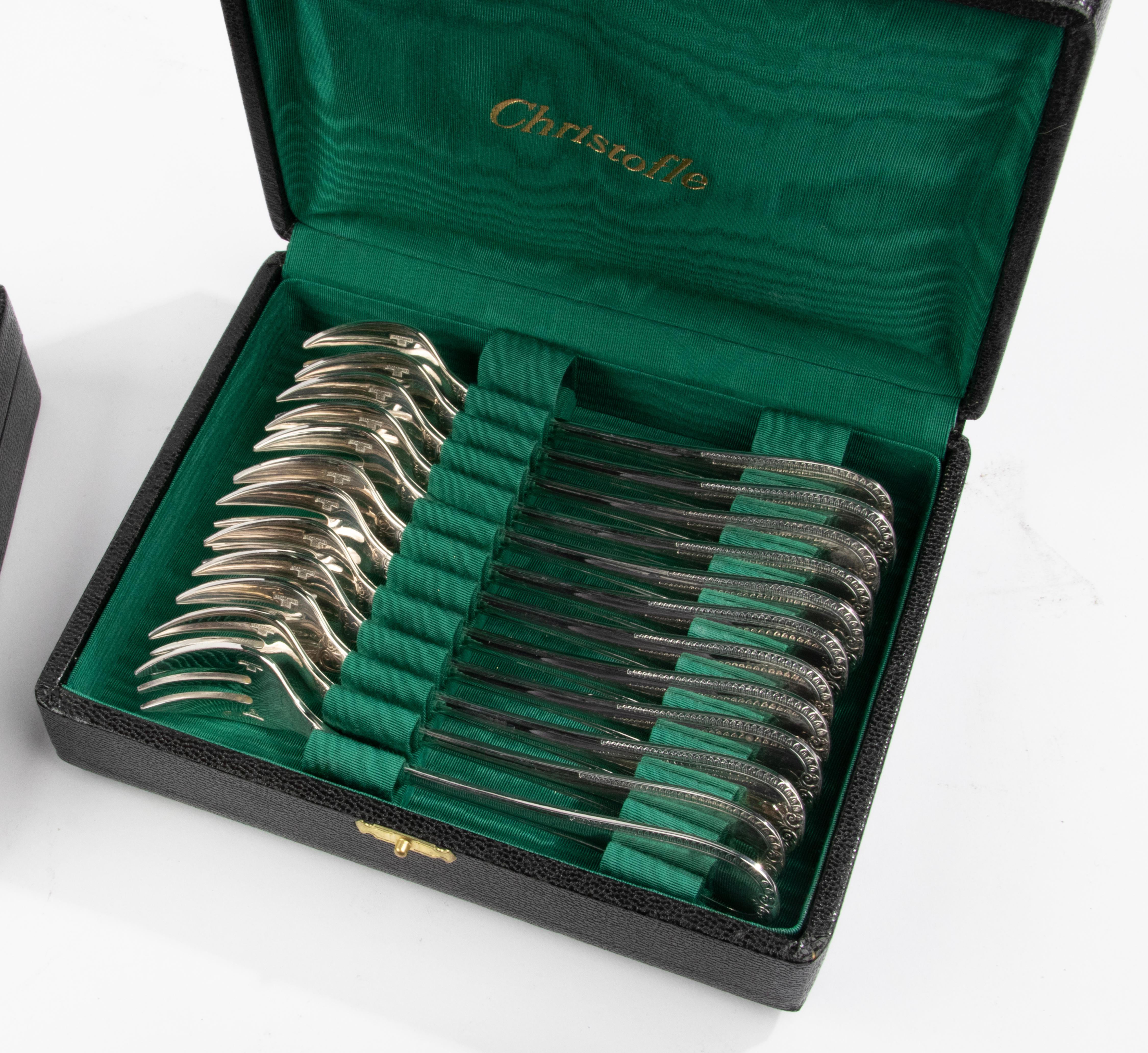 173-Piece Set Silver Plated Tableware - Christofle - Malmaison - Complete   For Sale 5
