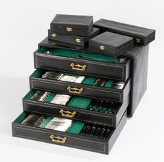 173-Piece Set Silver Plated Tableware - Christofle - Malmaison - Complete