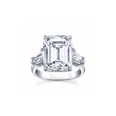 17.32 Carat Emerald-Cut Diamond Ring   D Color, Flawless Clarity