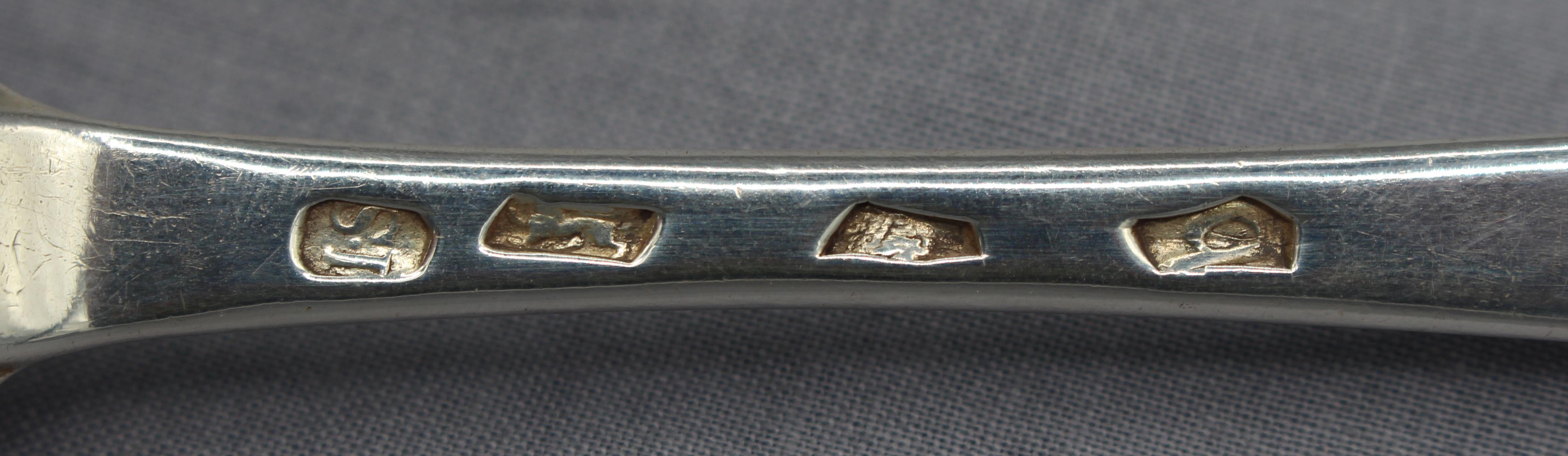 English 1737 Hanoverian Pattern Sterling Silver Tablespoon by Joseph Smith I For Sale