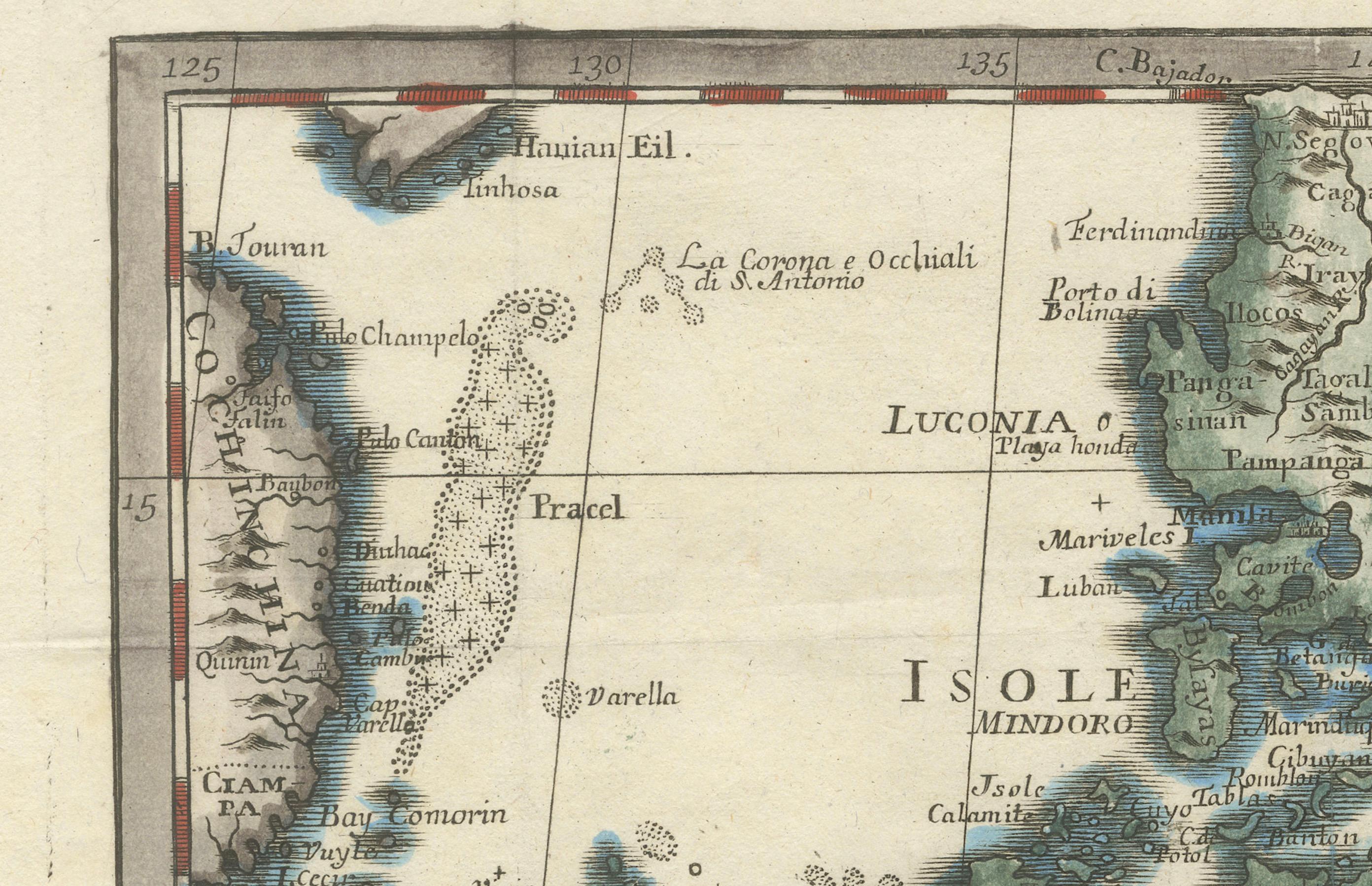 Metà XVIII secolo Mappa delle Filippine e dell'Indonesia orientale del 1738: Isole delle Spezie di Tirion in vendita