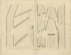 1739 Masterwork: Van der Horst's Architectural Elegance in Original Engravings