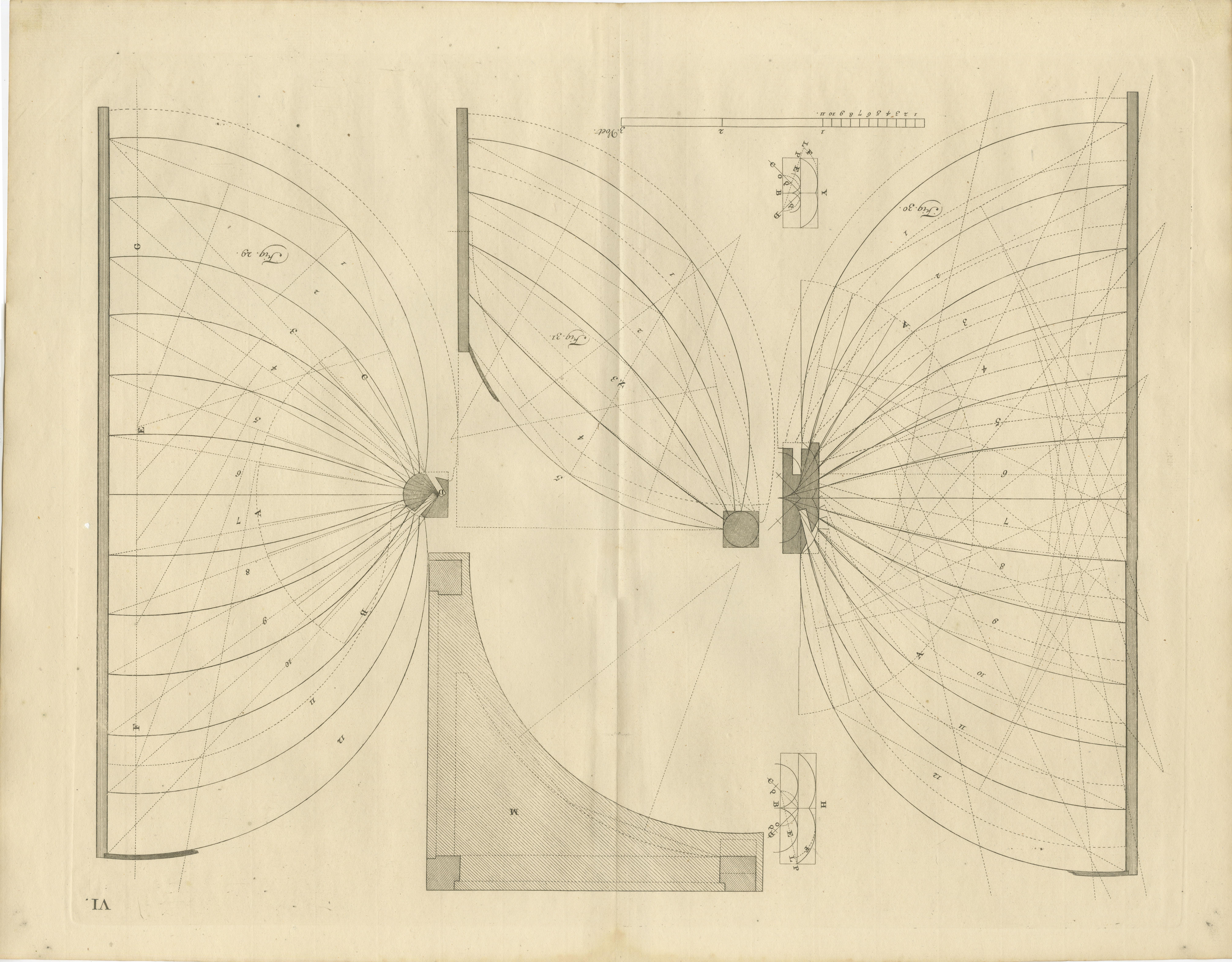 1739 Masterwork : L'Elegance architecturale de Van der Horst en gravures originales en vente 1