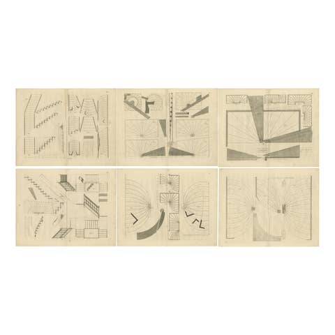 1739 Masterwork: Van der Horst's Architectural Elegance in Original Engravings