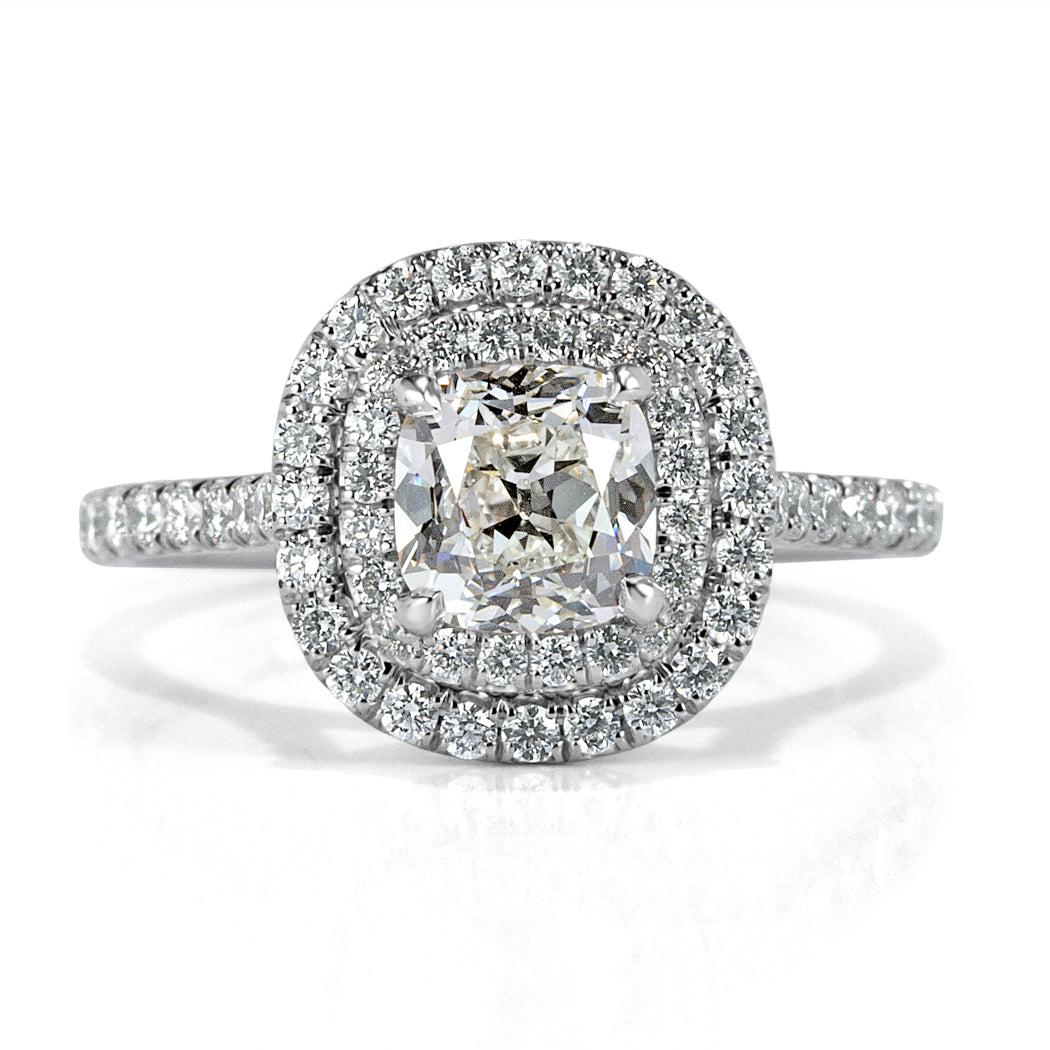 1.73ct Old Mine Cut Diamond Engagement Ring