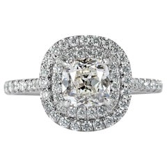1.73ct Old Mine Cut Diamond Engagement Ring
