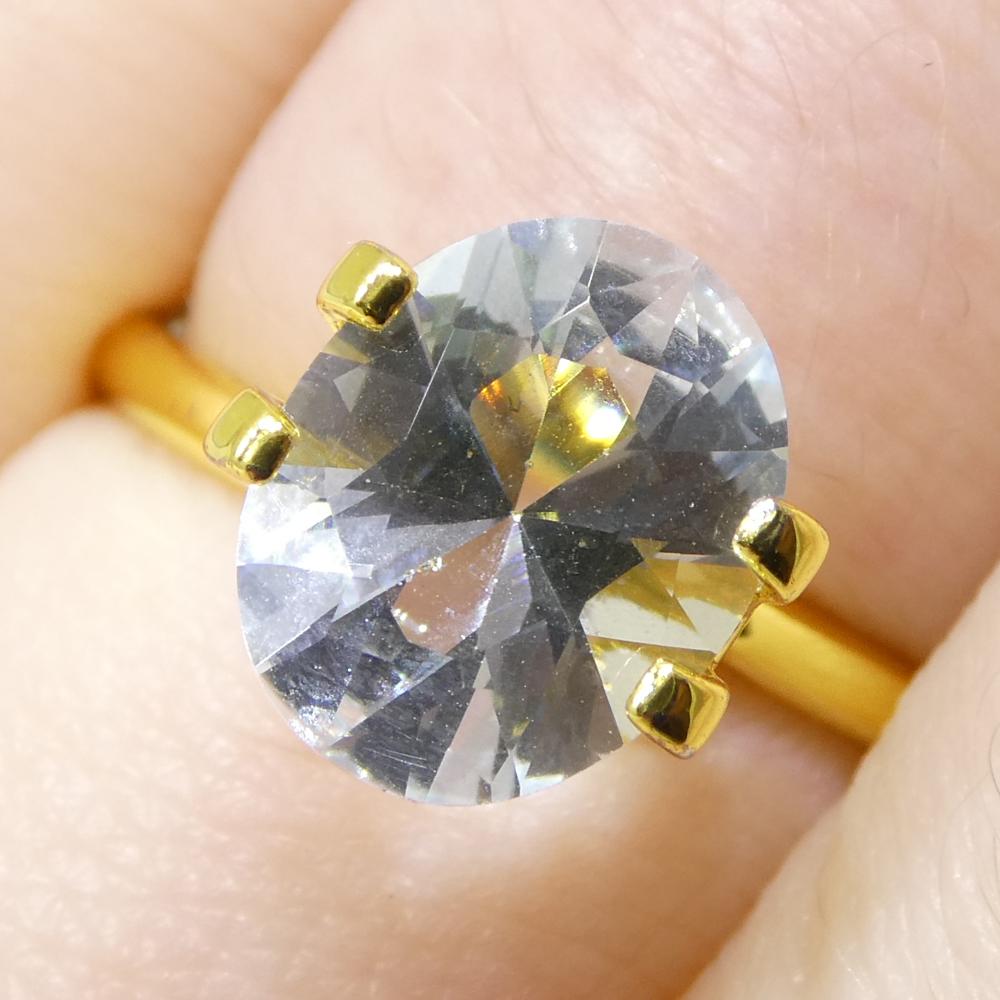 1,73ct Acquamarina blu ovale del Brasile non riscaldata in vendita 9