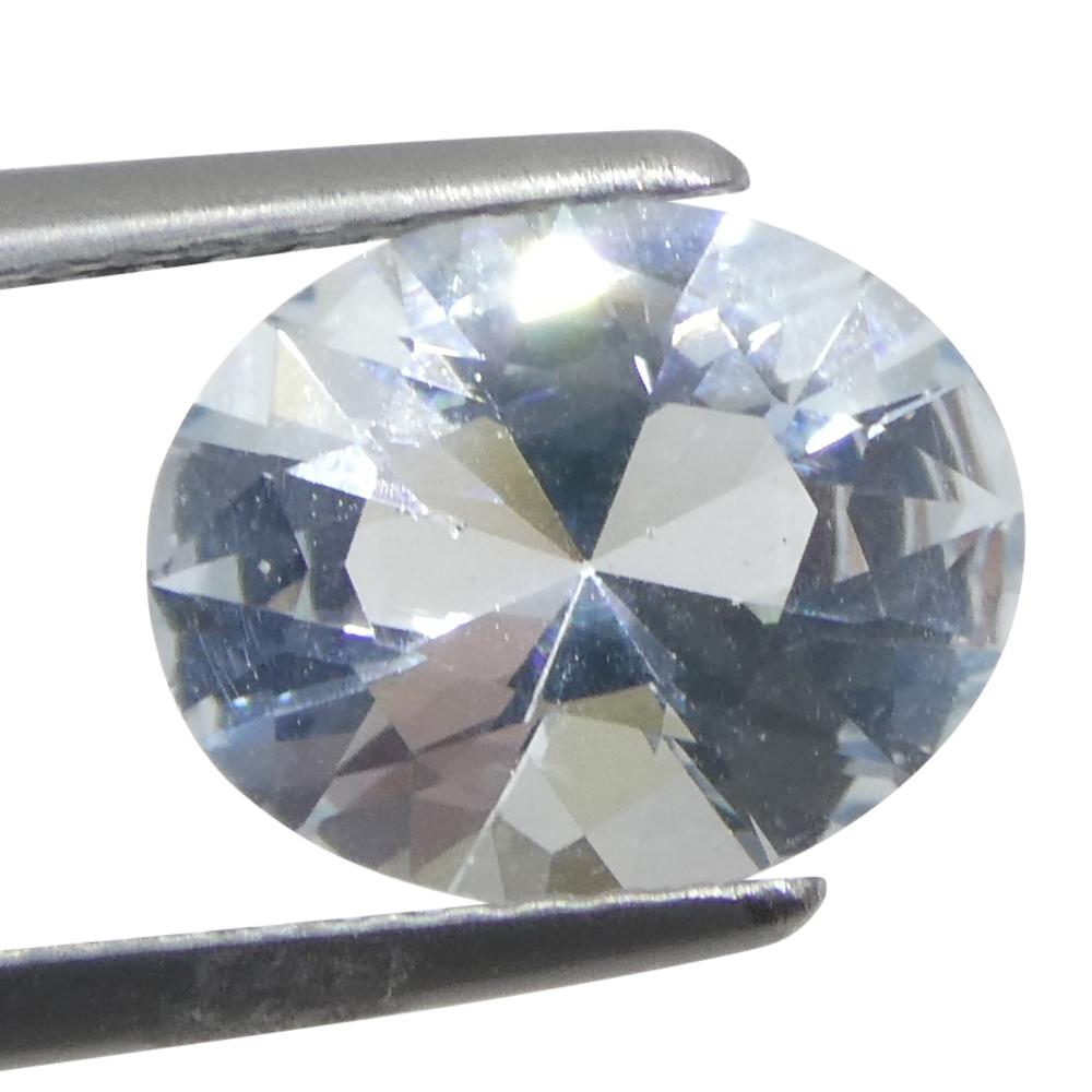 1,73ct Acquamarina blu ovale del Brasile non riscaldata In condizioni Nuovo in vendita a Toronto, Ontario