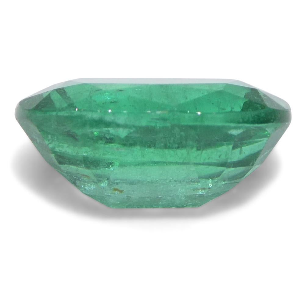1.73ct Oval Green Emerald from Zambia For Sale 2