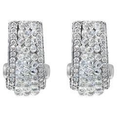 1.74 Carat Rose Cut 8.6 Carat Briolette Diamond Earrings 18K Gold