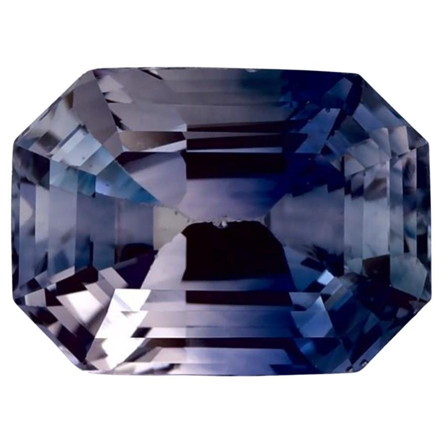 1.74 Ct Blue Sapphire Octagon Cut Loose Gemstone