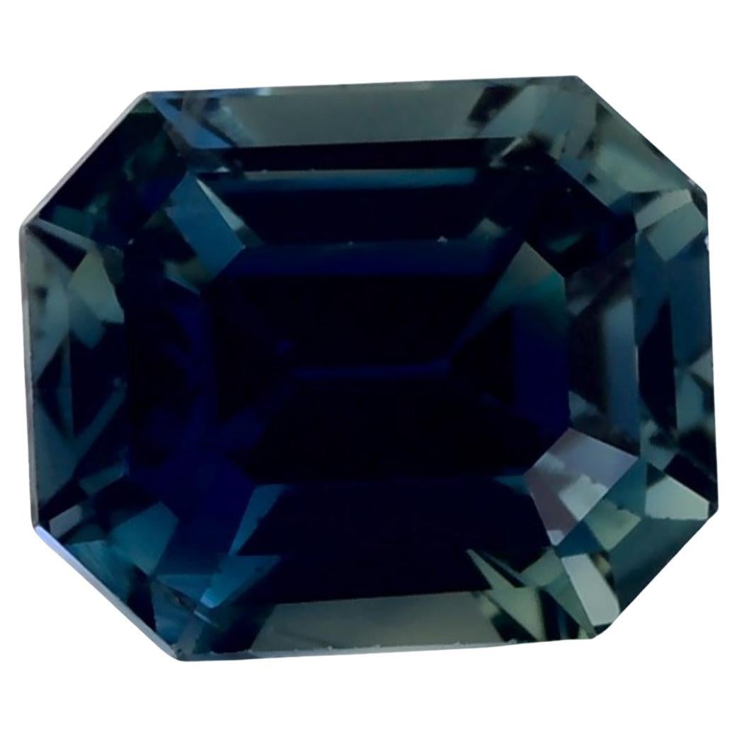 1.74 Ct Blue Sapphire Octagon Cut Loose Gemstone