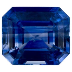 1.74 Ct Blue Sapphire Octagon Loose Gemstone
