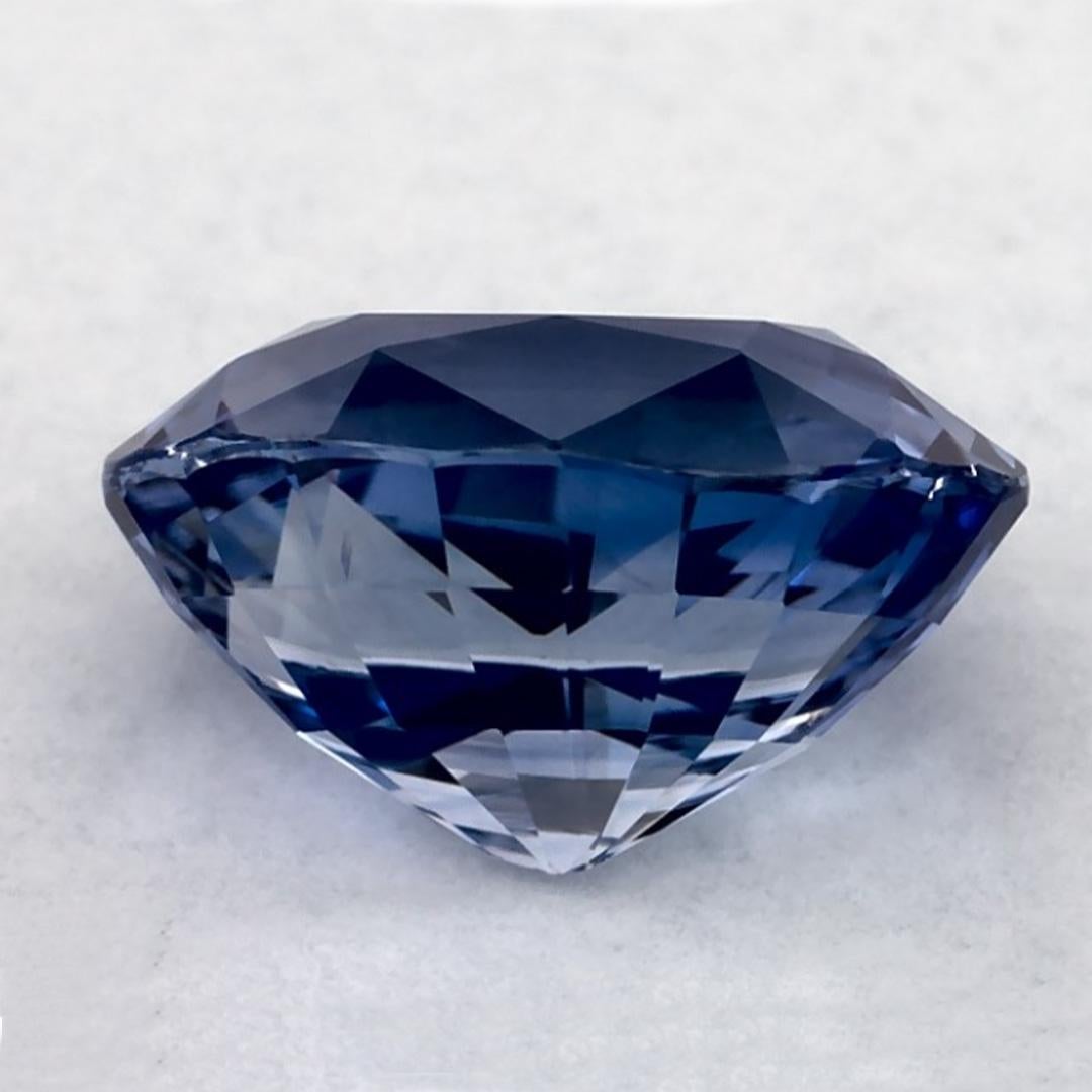 1.74 Ct Blue Sapphire Oval Loose Gemstone In New Condition For Sale In Fort Lee, NJ