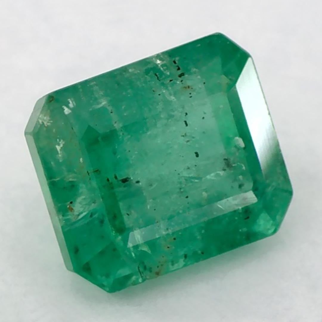 1.74 qt Esmeralda talla octágono Gema suelta Corte octogonal en venta