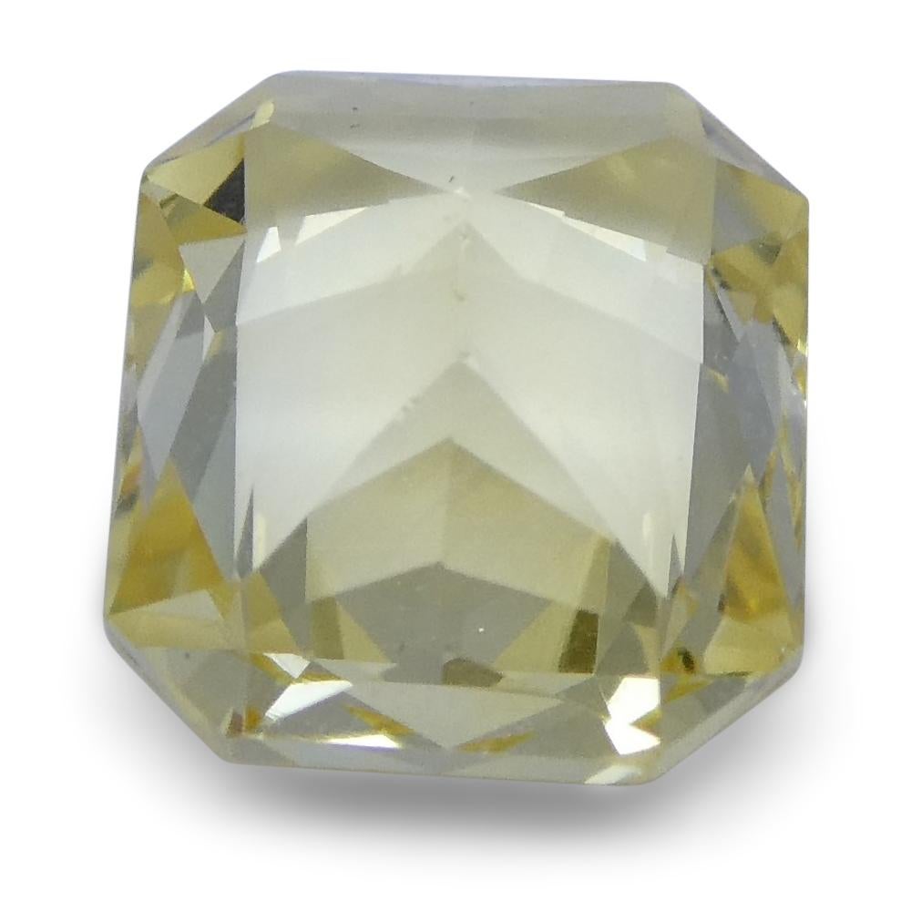 1.74 ct Yellow Sapphire Octagonal GIA Certified Unheated, Sri Lanka In New Condition For Sale In Toronto, Ontario